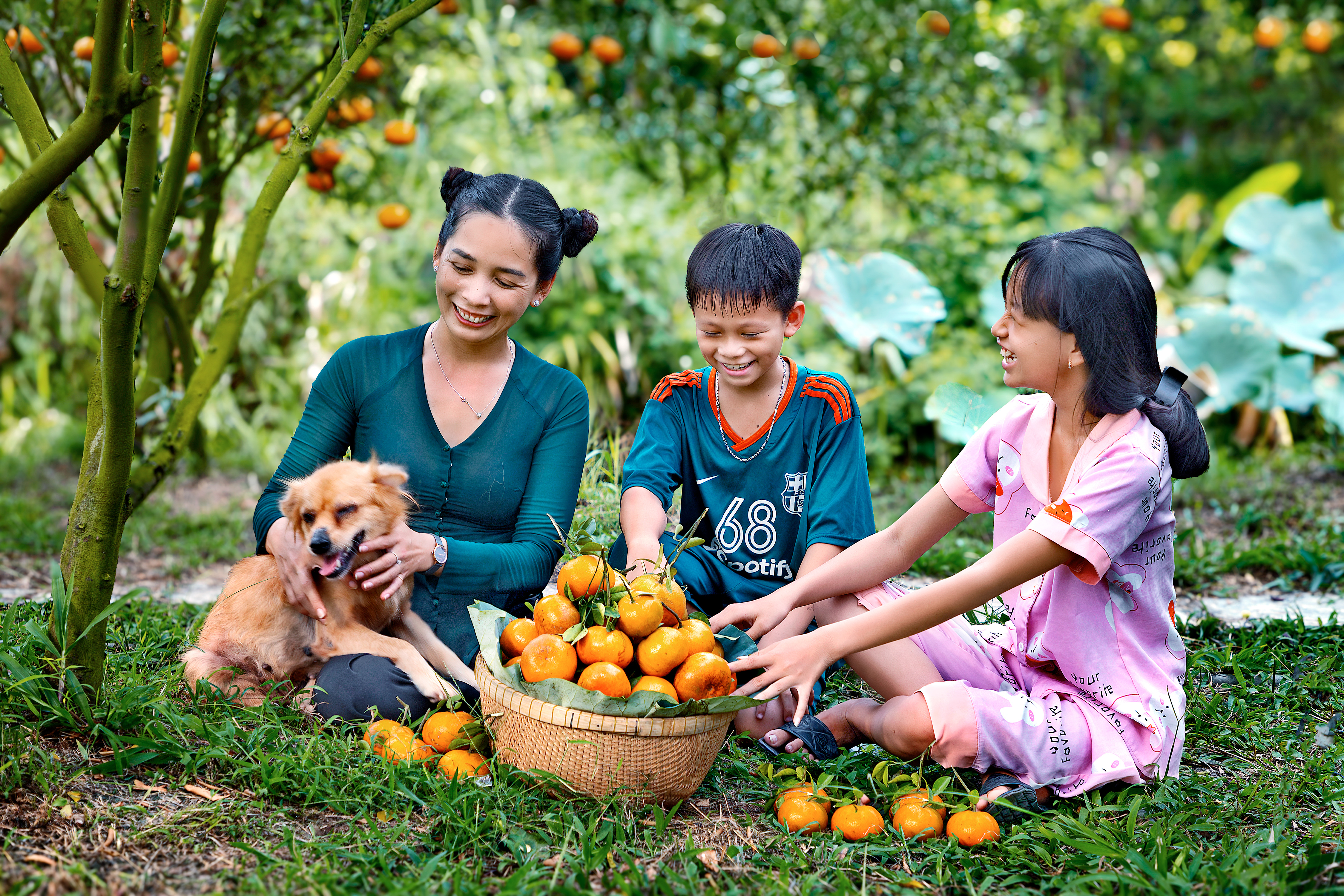 Phút nghỉ ngơi của nhà vườn...