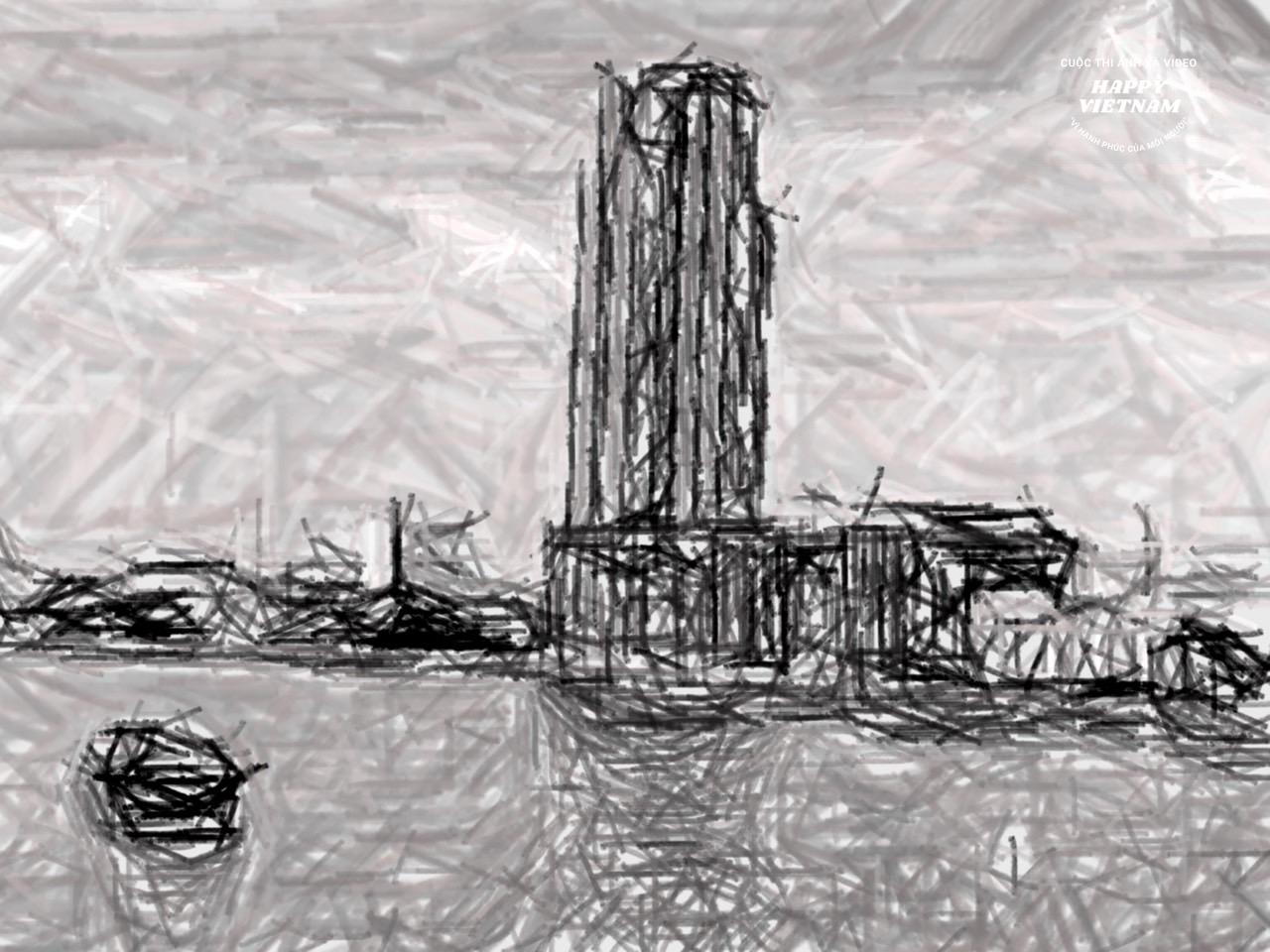 Sheraton Can Tho Hotel building through drawings