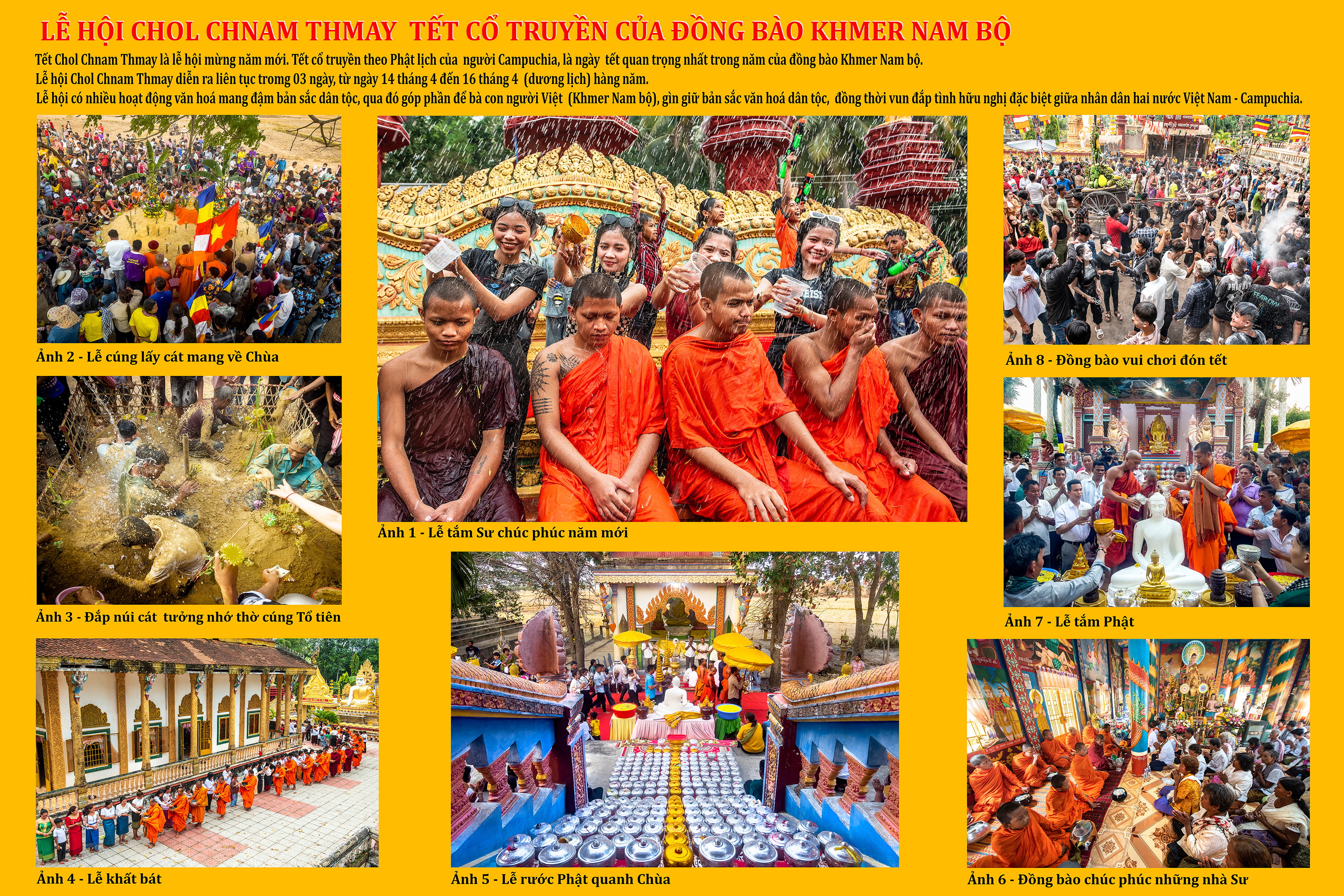 LỄ HỘI CHOL CHNAM THMAY  TẾT CỔ TRUYỀN CỦA ĐỒNG BÀO KHMER NAM BỘ