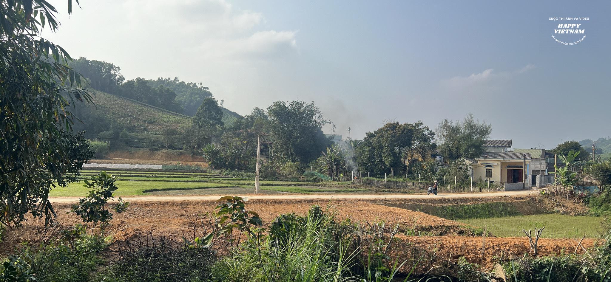 Chiều bình yên trên miền quê trung du