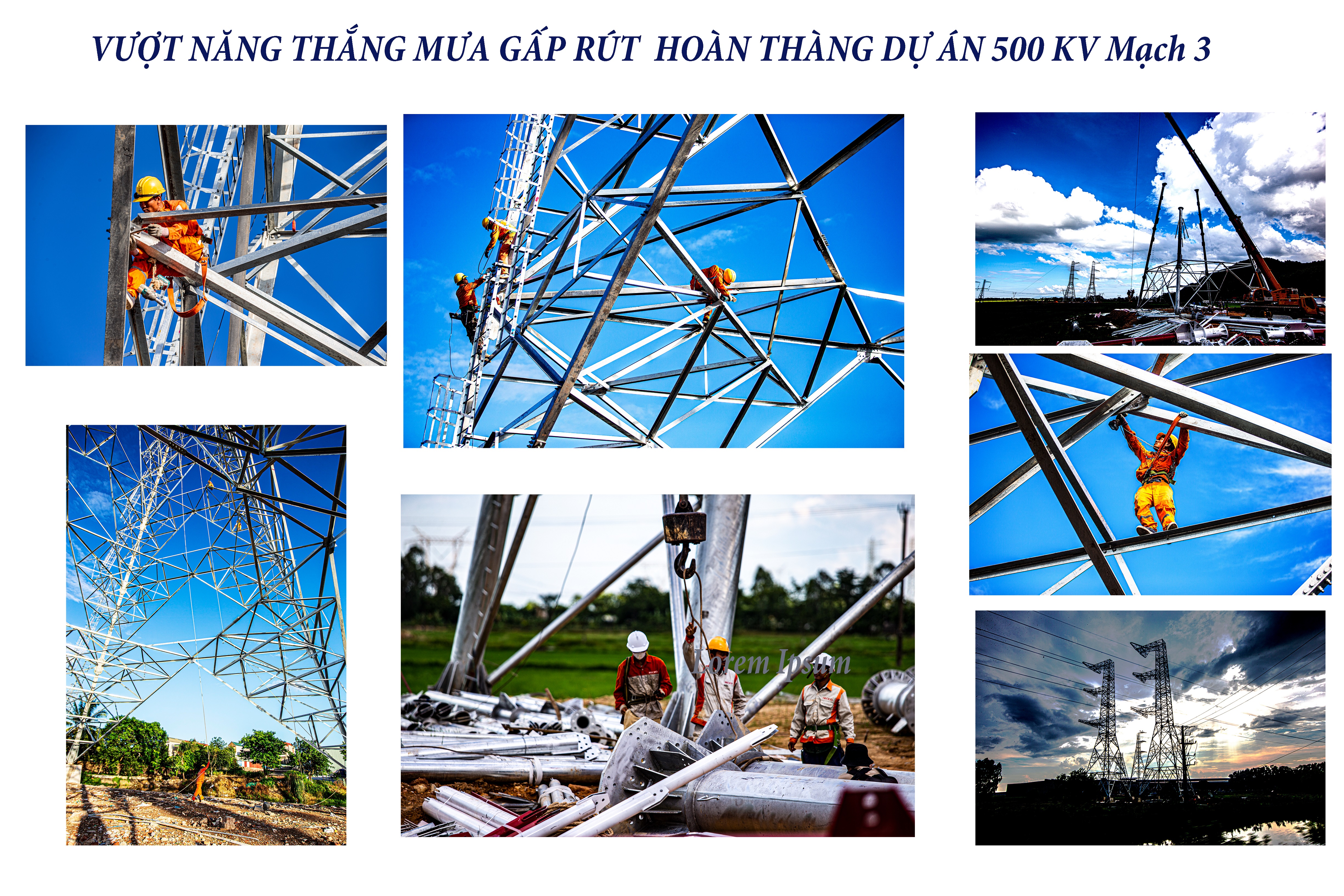 VƯỢT NẮNG THẮNG MƯA HOÀN THÀNH DỰ ÁN 500 KV MẠCH 3