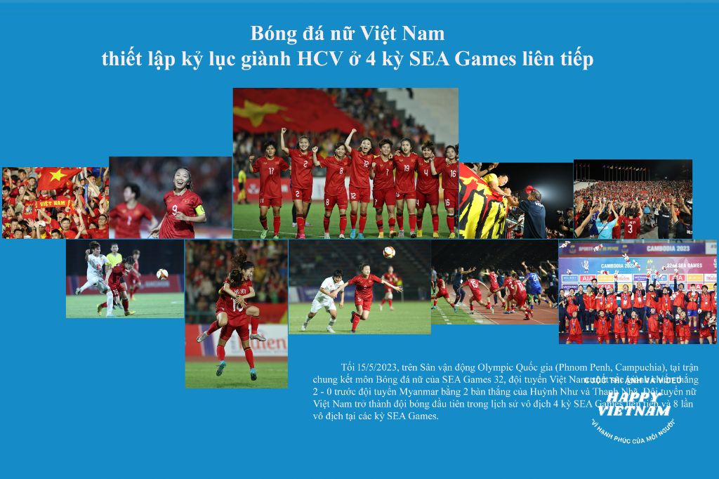 Bóng đá nữ Việt Nam thiết lập kỷ lục giành HCV ở 4 kỳ SEA Games liên tiếp-10
